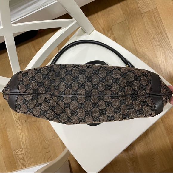 Gucci Brown GG Canvas Convertible Abbey Hobo Bag - Picture 16 of 16